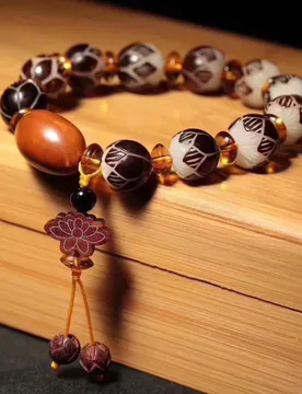 White Root Lotus Bodhi Seed Single-Loop Fashionable Women's Bracelet - Aliexpress - FashionsVida