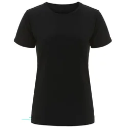 Women's Organic Round Neck T-Shirt - Black