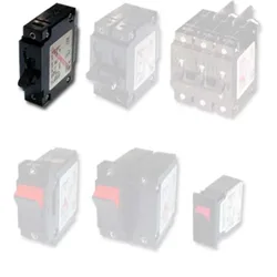 Toogle Circuit Breaker Black Single Pole (60 A) unisex