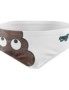 Emoji Deja Poo Swimming Brief Multicolour XL Men - OTSO - FashionsVida