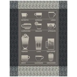 Paño de cocina algodón Barista Le Jacquard Français