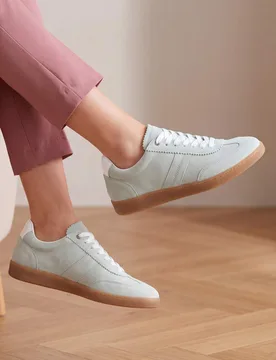 Suede Lace Up Trainers Mint female - Jones Bootmaker - FashionsVida