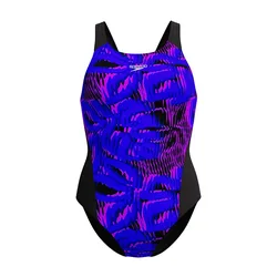 Allover Digital Recordbreaker Swimsuit Lana Leaf / Cobalt Pop UK 34 Women