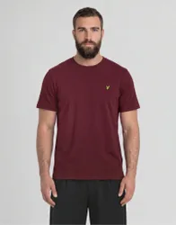 Men's Cotton Crew Neck T-Shirt in Burgundy