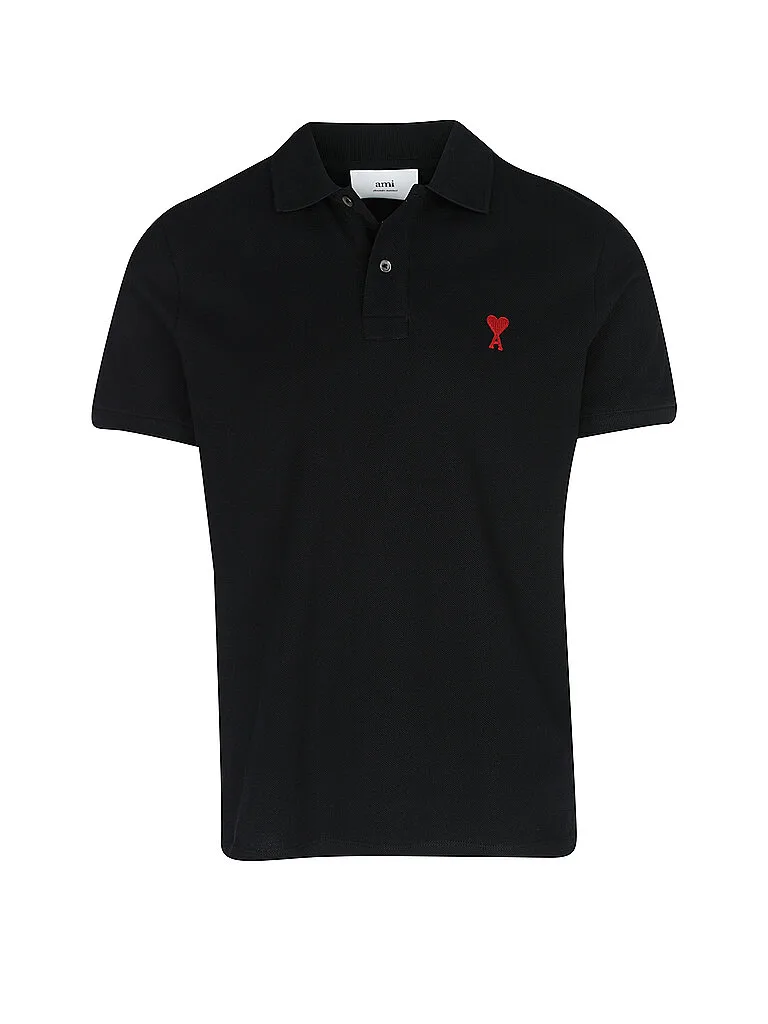 Ami Paris Polo noir M - AMI PARIS - FashionsVida
