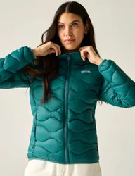 Hydi Water Repellent Padded Quilted Jacket Green female
