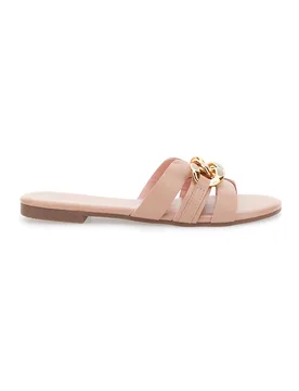 Ciabatte Basse Rosa con Catena 3982 38 - MON DIEU - FashionsVida