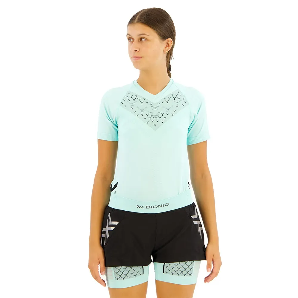 Maglietta A Maniche Corte Twyce Run Clearwater / Black M - X-BIONIC - FashionsVida