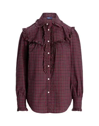 Camisa Mujer Burdeos XL Mujer
