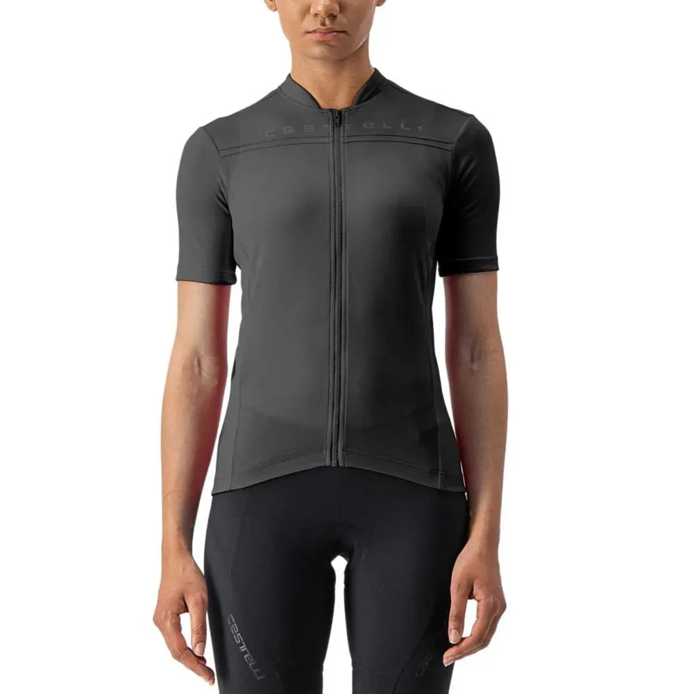 Maglia A Maniche Corte Anima Light Black - Castelli - FashionsVida