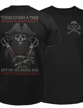 Hoist The Black Flag. The Most Infamous Pirates Blackbeard Skull T-Shirt. Summer Cotton Short Sleeve O-Neck Mens T Shirt New - Aliexpress - FashionsVida