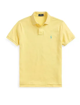 POLO Poloshirt Custom Slim Fit gelb S Herren - Ralph Lauren - FashionsVida