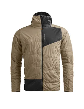 Giacca isolante da uomo per lo sci alpinismo Piz Duan SW con cappuccio cammello S - Ortovox - FashionsVida