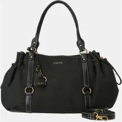 Bolso shopper efecto piel lavada detalles de correas