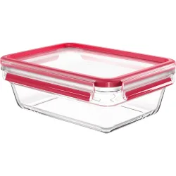Hermético rectangular de cristal Clip&Close