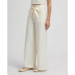 Pantalones de mujer ancho de corte palazzo