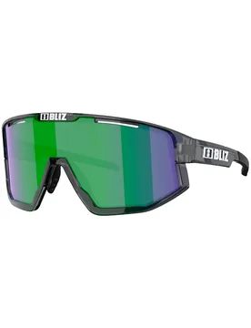 Lunettes de soleil de cyclisme - Fusion Small Crystal Black Brown W Green Multi - Noir - Bliz - FashionsVida