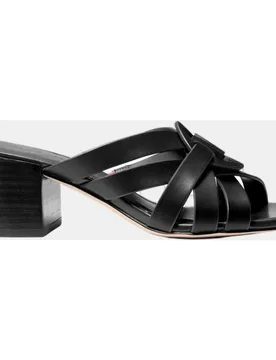 Sandalias erika de mujer Mules de piel con tacón bloque - MICHAEL Michael Kors - FashionsVida