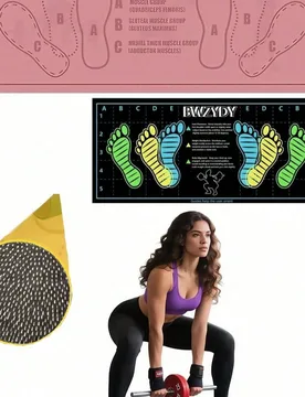 Pieza Esterilla de yoga, adecuada para sentadillas, ejercicios de piernas y abdominales, con marcas de guía para sentadillas y rodilleras, ligera y p - Shein - FashionsVida