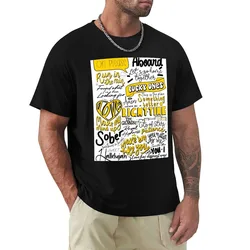 Tom Grennan ‘Lighting Matches’ Song Collage T-Shirt Basic Solid Color Casual Tee Shirt