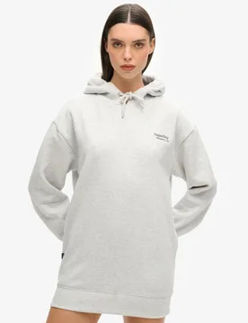Superdry Damen Essential Hoodie-kleid Hellgrau - Größe: 6-8 - 89.99 - FashionsVida