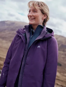 Thunderhead Womens 2. 5 Layer Extreme Packable Waterproof Jacket - Purple - Purple - Size: 20 - EMS - FashionsVida