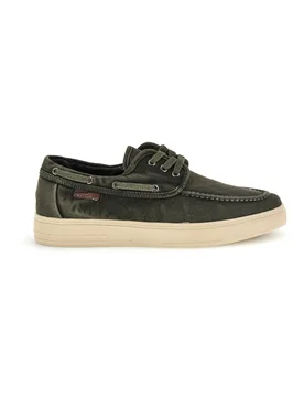 Mocassini verde in tessuto 2026103457C 44 - Wrangler - FashionsVida