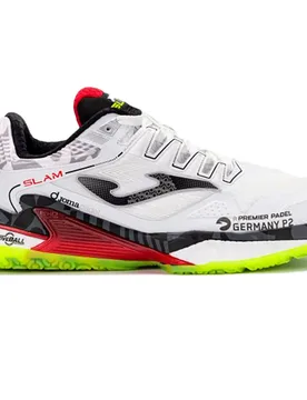 Slam Padel Shoes White / Red UK 7.5 - Joma - FashionsVida