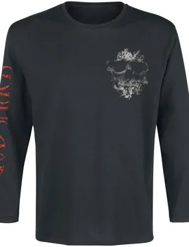 Langarmshirt - Smoke Skull - S bis 5XL - für Männer - Größe 5XL - schwarz - Lizenziertes Merchandise! - Männer - male - Godsmack - FashionsVida