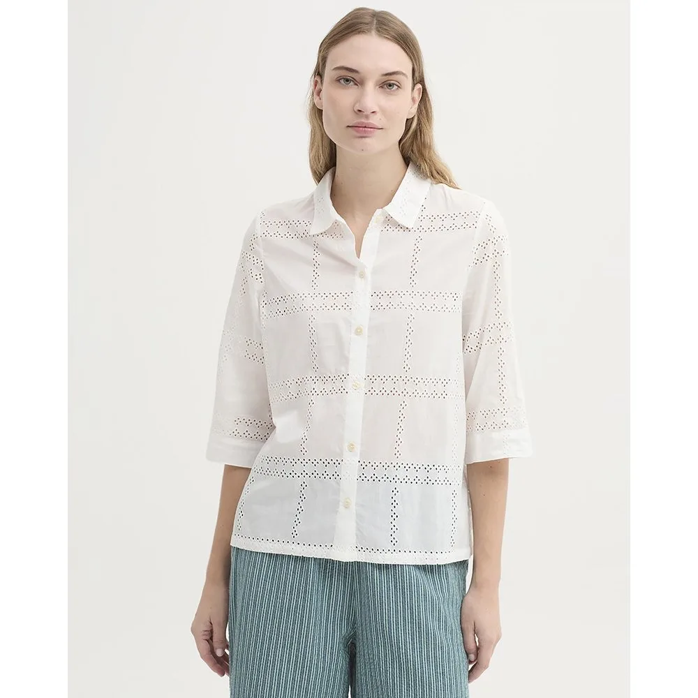Camisa de mujer 100% algodón con bordados - Nice Things - FashionsVida