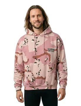 Sweat à Capuche Concreat Jungle Boxy Fit Pink Camo XS Homme - Grimey - FashionsVida