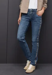 Casual Fit Jeans female Blau