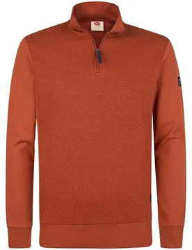 Sweat-shirt à Zip M-3060-swc368 Copper Orange XL - Petrol industries - FashionsVida