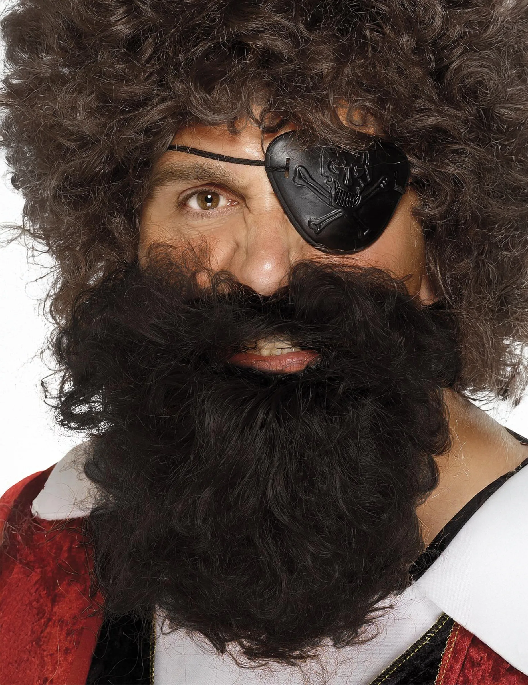 Piraten Bart Vollbart braun - RUBIES NL - FashionsVida