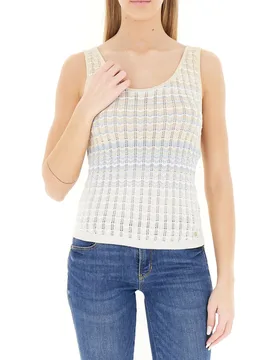 Guess Top con lurex BEIGE L - Guess - FashionsVida