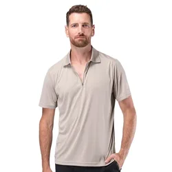 Uvactive Zip Sports Uv Short Sleeve Polo Stone 2XL Men