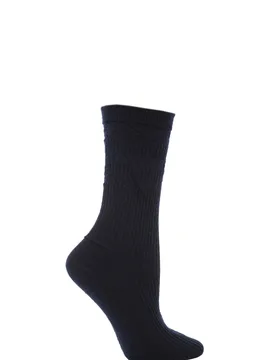 Pair Navy Original Wool Softop Socks Ladies 4-7 Ladies - - Blue - Size: Small - HJ Hall - FashionsVida