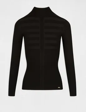 Jersey de mujer con cuello alto - Morgan - FashionsVida