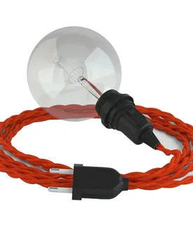 Cables Lampe Suspendue Pour Abat-jour Tm15 3 M Orange / Black One Size - Creative - FashionsVida
