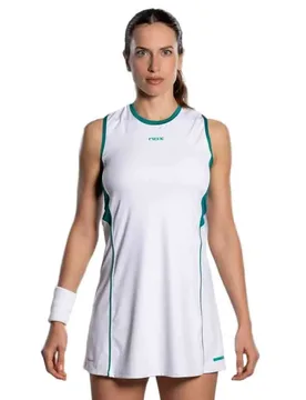 Pro Sleeveless Dress White / Ivy Green L - Nox - FashionsVida
