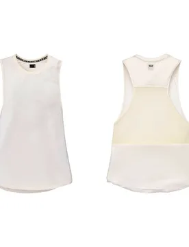 Borrowed Muscle Tank Top Mens Casual Training Vest 192182 036 - Off-White Textile - Size Large - Supra - FashionsVida