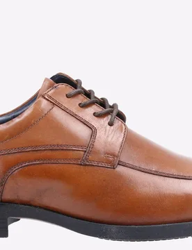 Brandon Memory Foam Mens Shoes - Tan Leather - Size Uk 10 - Hush puppies - FashionsVida