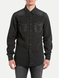 Replay Jeanshemd Schwarz M