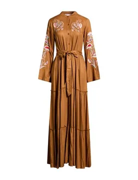 Maxi-Kleid Damen Lederfarben S,XS Damen - CONNOR & BLAKE - FashionsVida