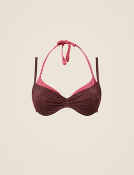 Haut de maillot de bain à armatures bicolore avec lurex - TWINSET - FashionsVida