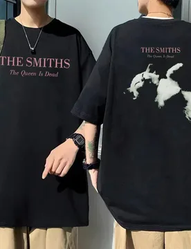 Limited British Rock Band The Smiths The Queen Is Ad Cat T-shirt Short Sleeve Male T Shirt Oversized Men Vintage Gothic Tees - Aliexpress - FashionsVida