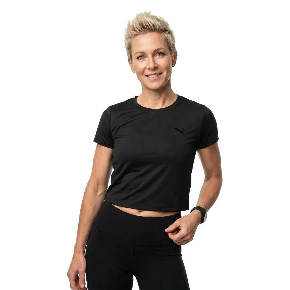 Top De Sport Strong Cross Back Black XL - Puma - FashionsVida