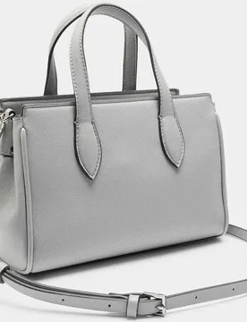 Bolso de mano estilo tote convertible a bandolera con cierre de cremallera en liso - Parfois - FashionsVida