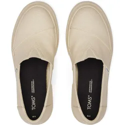 Mocasines para mujer combat en lona