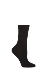 Women's 1 Pair Stabilizing Wool Everyday Socks Black 5.5-6.5 Ladies - Black - Size: Small